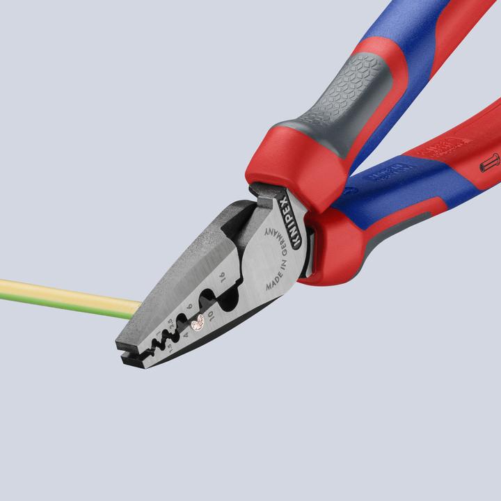 Actual product image Knipex Crimping Pliers for wire ferrules (180 mm)