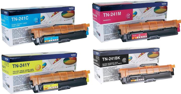 Produktbild Brother Rainbow Kit TN-241BK/C/M/Y (M, Y, C)