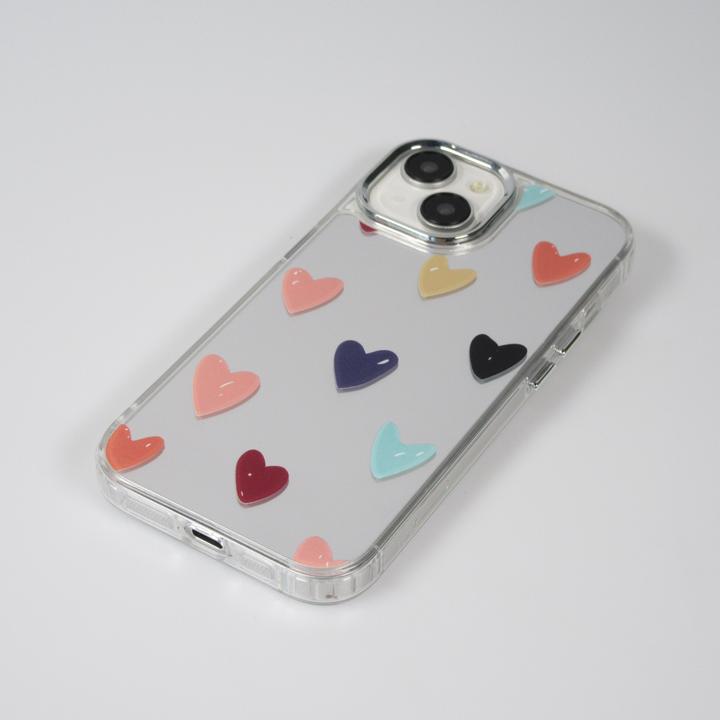 Produktbild PhoneLook Hülle es Silikon Many Hearts mit Spiegeleffekt (Apple iPhone 14)