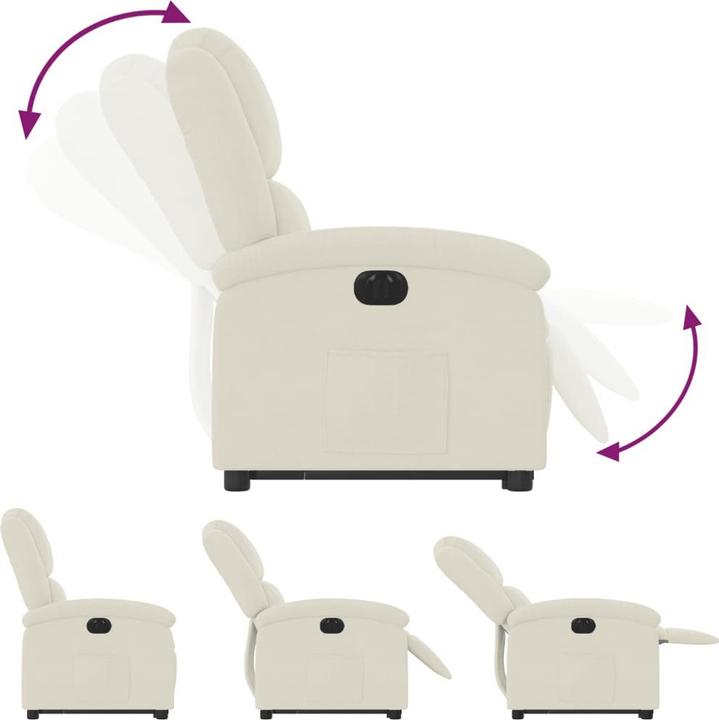 Image du produit VidaXL Fauteuil de massage releveur électrique Velours
