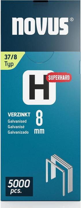 Immagine prodotto Novus Graffette a filo sottile H 37 8 mm Super Hard