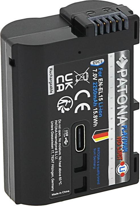 Produktbild Patona Platinum Akku mit USB-C Input Canon LP-E6NH (Akku)