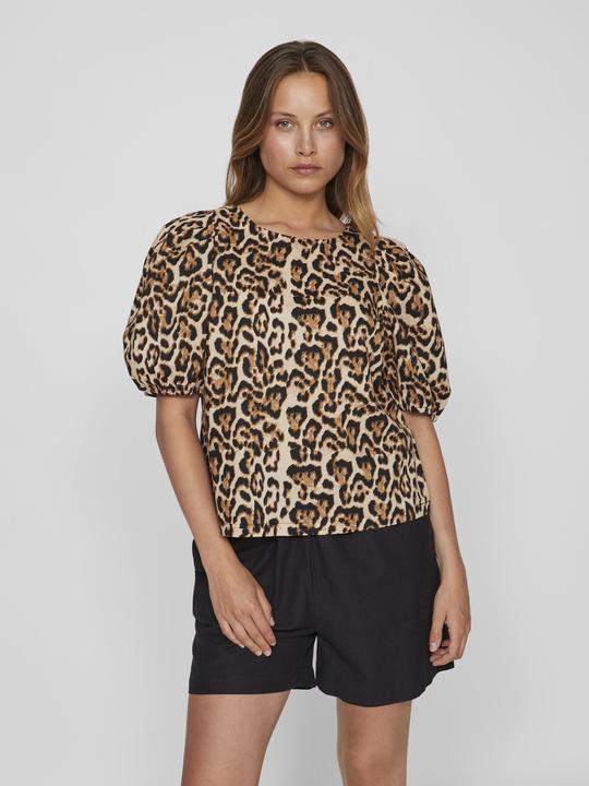 Actual product image Vila Leoprint top with short sleeves (36)
