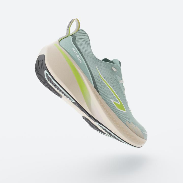 Actual product image Kiprun Laufschuhe Damen - Cushion 500 grün (37)