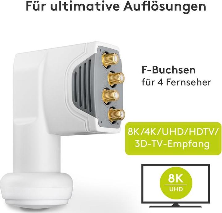 Produktbild Goobay Universal Quattro LNB (Quattro LNB, 40mm)