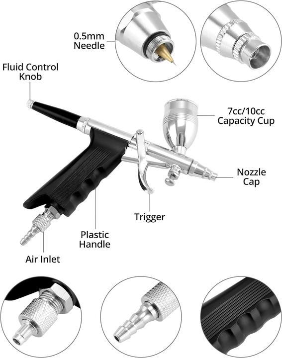Produktbild Qwork WD10618 Airbrush-Kit