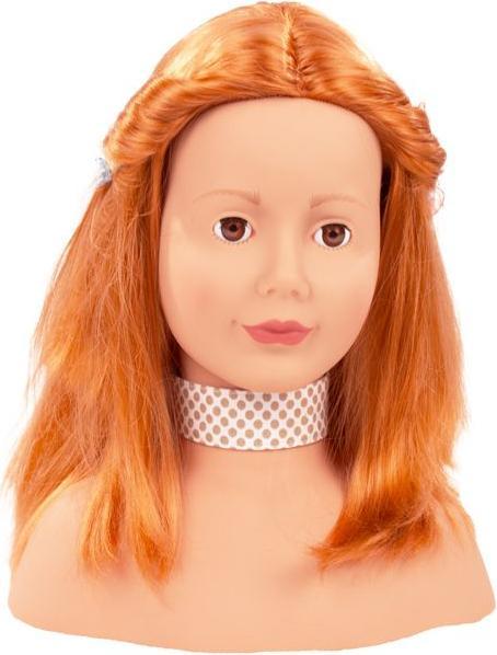 Produktbild Götz 1192054 Haarwerk mit roten Haaren und braunen Augen 28 cm hoher Frisierkopfund Schminkkopf in 58-tei