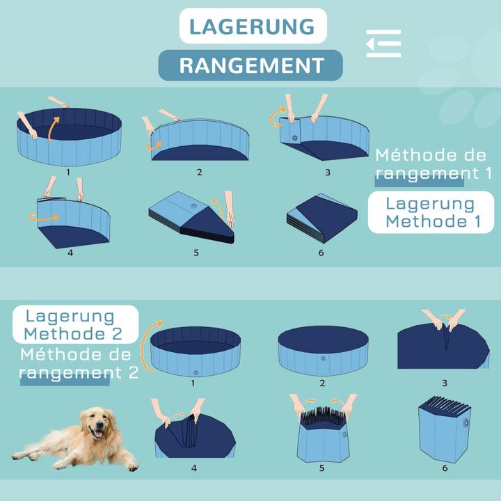 Produktbild PawHut Hundepool mit Wasserablassventil (Hundepool)