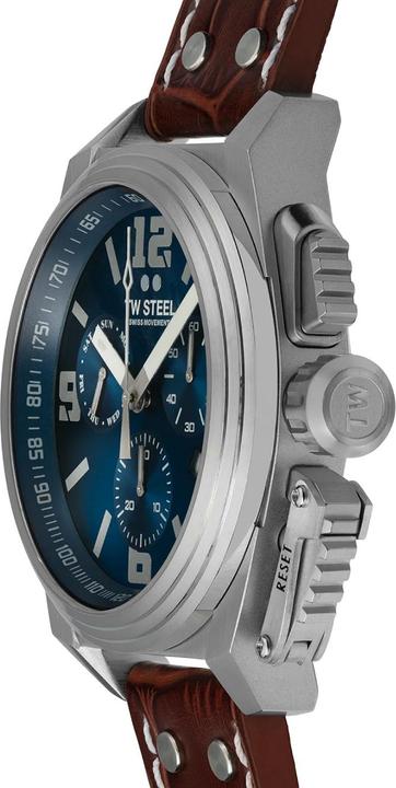 Image du produit TW-Steel TW1113 Canteen Chronographe Montre Homme 46mm 10ATM (Chronographe, 46 mm)