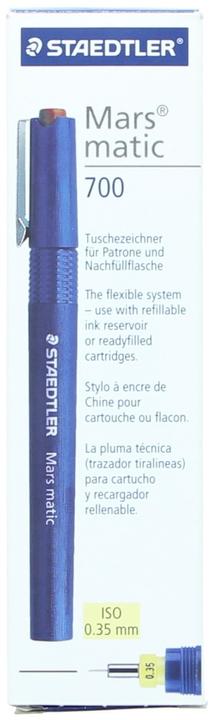Actual product image Staedtler Mars matic 700 ink pen (Blue, 1 x)
