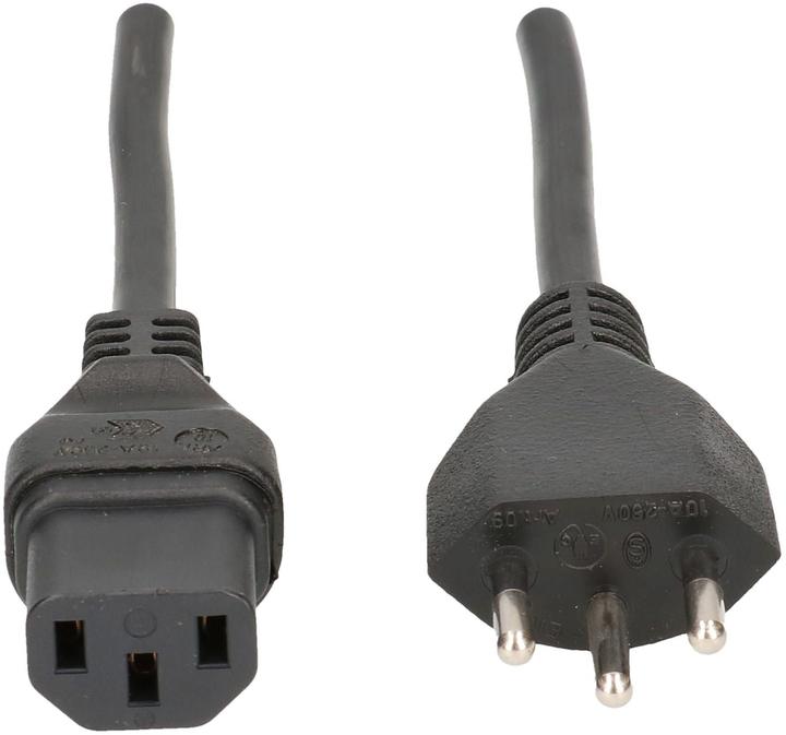 Produktbild Max Hauri TD-Apparatekabel H05VV-F3G1.0 Typ 12 / C13 (4 m, Typ 12)