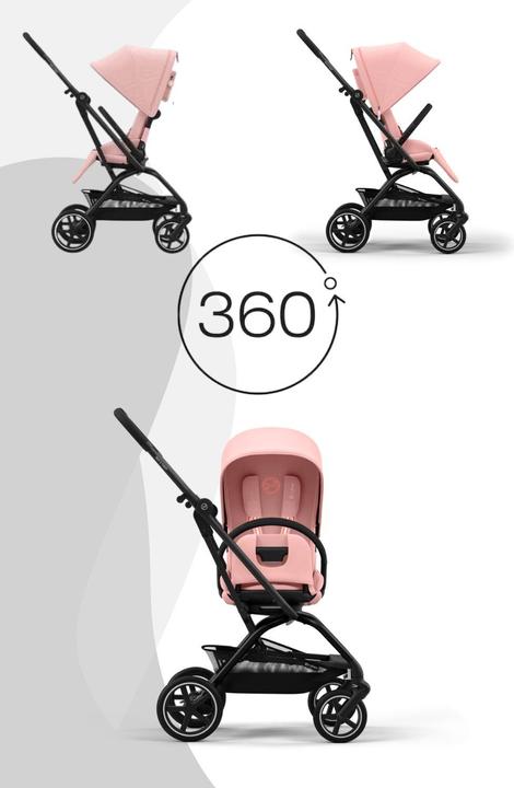 Image du produit Cybex Eezy S Twist+ 2 BLK Poussette de voyage Candy Pink