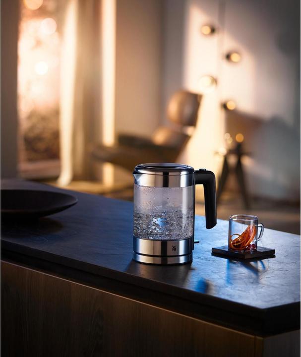 Produktbild WMF KÜCHENminis Reisewasserkocher kabellos / Glas-Wasserkocher klein 1l (1 l)