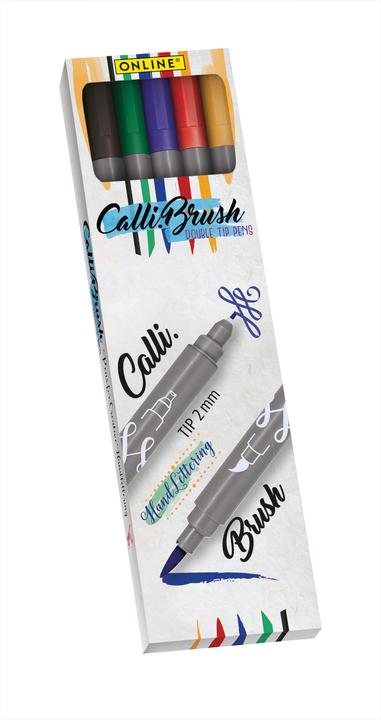 Produktbild Online Callibrush Handlettering 5er Pack (Mehrfarbig, 5 x)