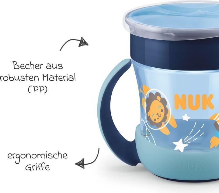 Produktbild NUK Mini Magic Cup Night, 160ml, einzigartiger Trinkrand, abdichtende Silikonscheibe, ab 6 Monaten (0.16 l)
