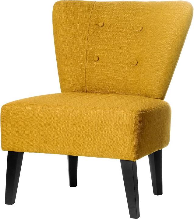 Paperflow Lounge Sessel BRIGHTON, Stoffbezug, Vintage-Look, Massivholzbeine, versch. Farben