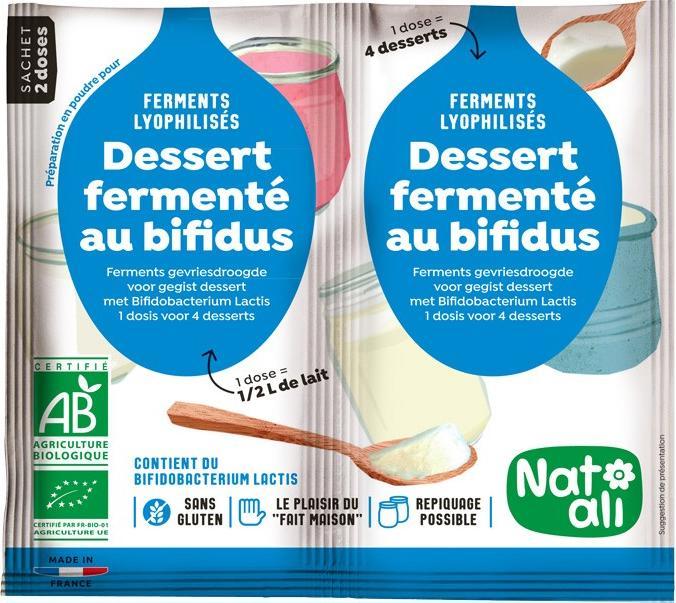Actual product image Natali Ferment pour dessert au bifidus