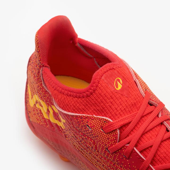 Image du produit Kipsta Chaussures de football enfant a lacets viralto iii fg rouges (35)