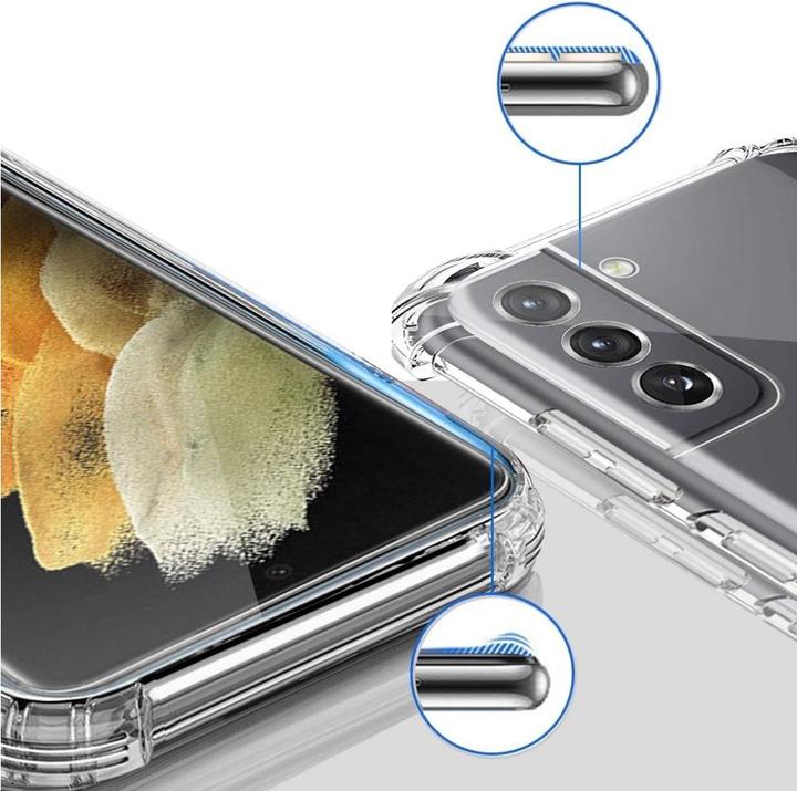 Actual product image Screenguard Samsung Galaxy S21 Case Crystal Soft Airbag Bumper (Samsung Galaxy S21)