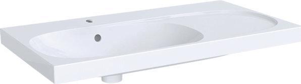 Geberit Keramag / lavabo Acanto 90 cm wei tablette à droite 500625012 (480 mm, 900 mm)