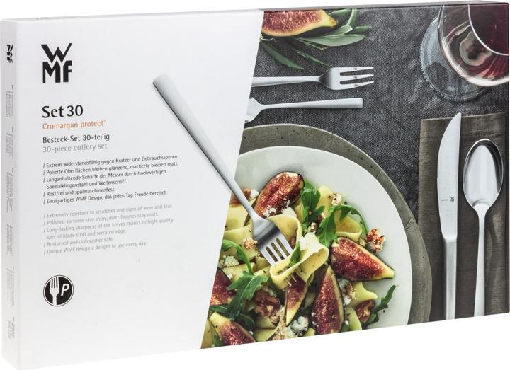 Produktbild WMF Essbesteck Besteckset 6 Personen Merit 30tlg Edelstahl 18/10 poliert (30 Stück, Besteck Set)