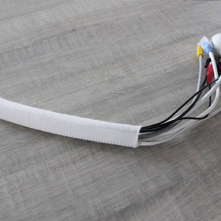 Immagine prodotto Label-the-cable Organizzatore di cavi bianco 1 pezzo (LTC 5120) (Tubo cavi, 200 cm)