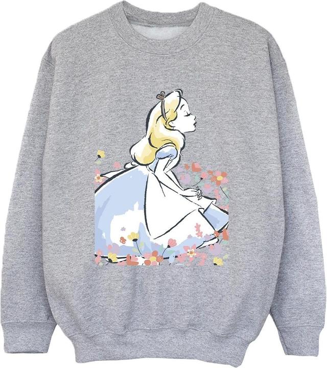 Produktbild Disney Alice In Wonderland Sketch Flowers Sweatshirt Jungen (152, 158)