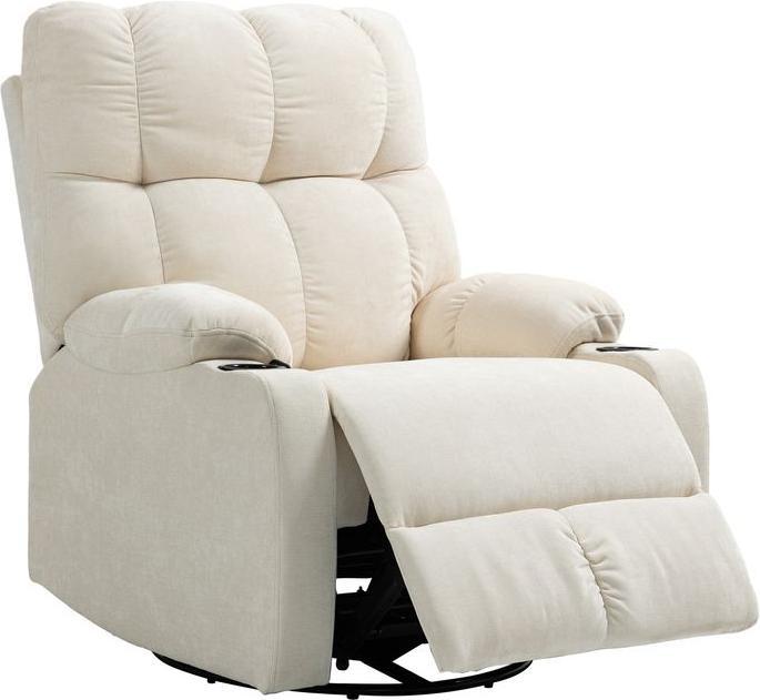 Actual product image Swisshandel24 Relaxsessel Drehbar Fernsehsessel mit Liegefunktion, Schaukelfunktion Beige