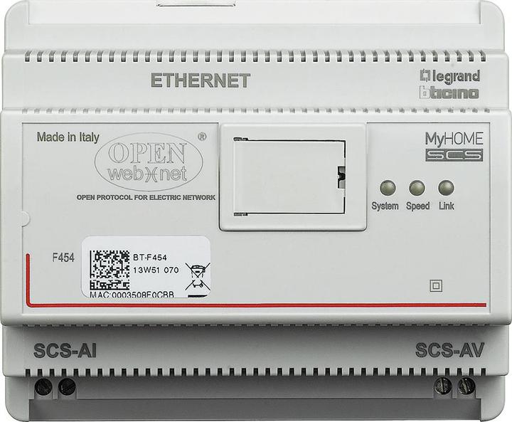 Actual product image Legrand F454 SCS WEBSERVER NF.V. F453AV