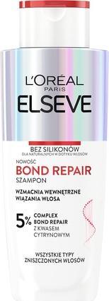 L'Oréal Paris L'Oreal Elseve Bond Repair Shampoo che rafforza i legami interni dei capelli 200Ml (200 ml, Shampoo liquido)