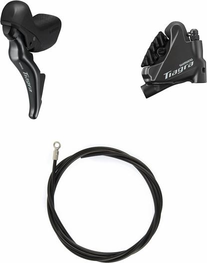 Actual product image Shimano Disc brake set TIAGRA BR-47 with ST-4725 front (Front wheel brake, Brake kit, 2)
