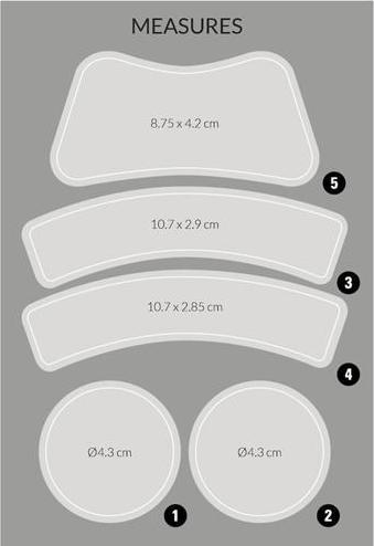Productafbeelding Kask Stickers transparant t/ hjelme