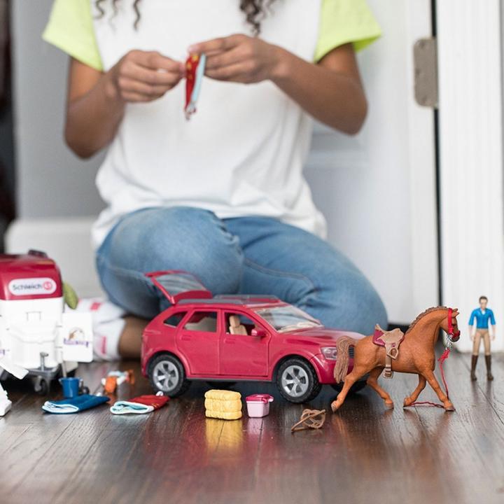 Immagine prodotto Schleich Avventura con auto e rimorchio per cavalli