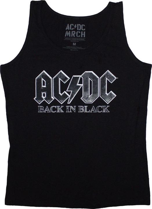 AC/DC Back In Black Vest (Girlie)