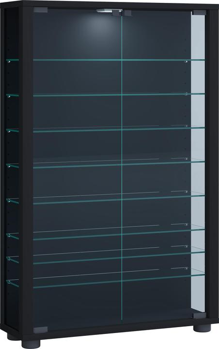 Image du produit VCM Stand de collection Vitrine bois verre Lumo Mini (59 x 18 x 90 cm)
