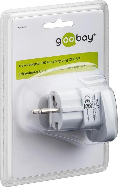 Immagine prodotto Goobay Adattatore da viaggio, bianco