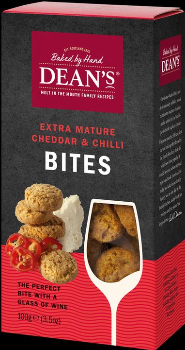 Immagine prodotto Dean's Shortbread Bocconcini di Cheddar e peperoncino (100 g)