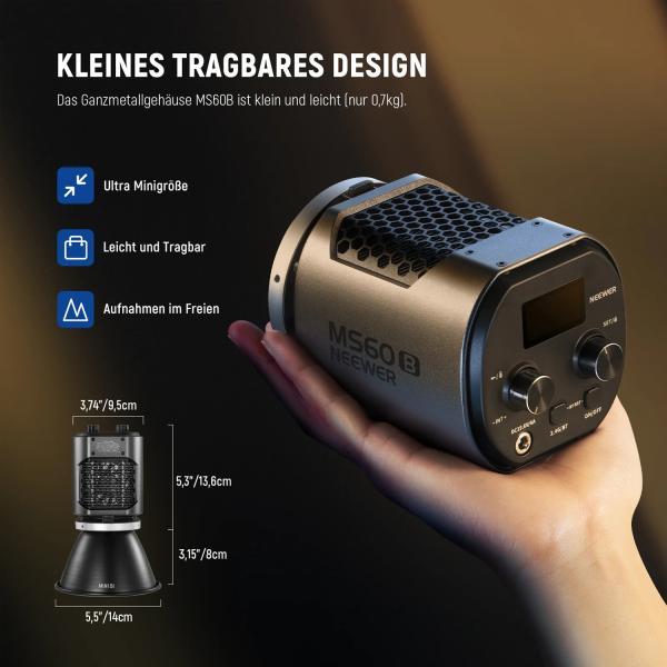 Produktbild Neewer Dauerlicht MS60B LED Foto-Videolicht (Videoleuchte)