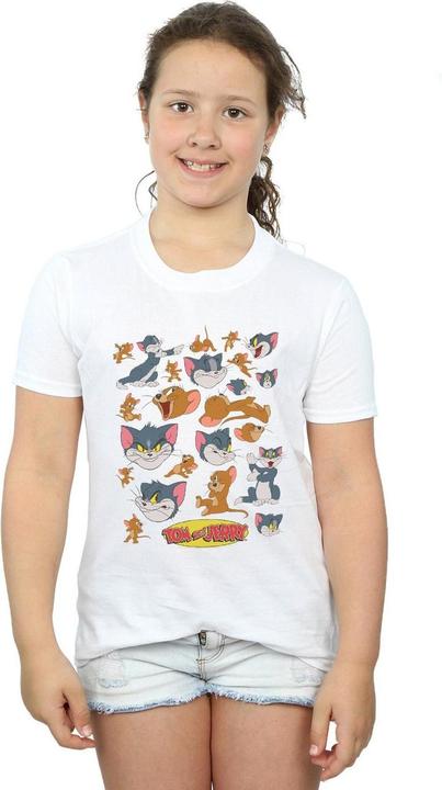 Immagine prodotto Tom & Jerry Many Faces Maglietta Ragazze (152, 158)