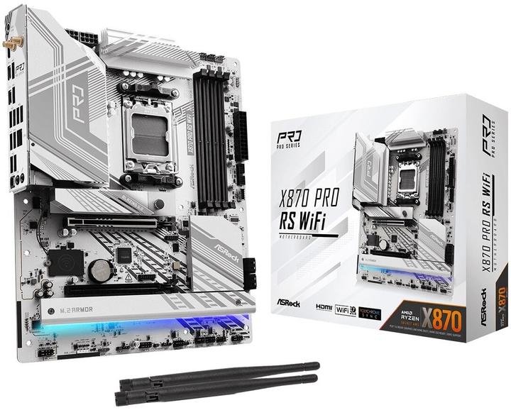 Actual product image AsRock X870 Pro RS WiFi AM5 (AM5, AMD X870, ATX)