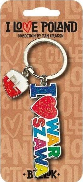 Nuance PAN DRAGON keyring I love Poland Warszawa key ring ILP-BRE-B-WAR-06