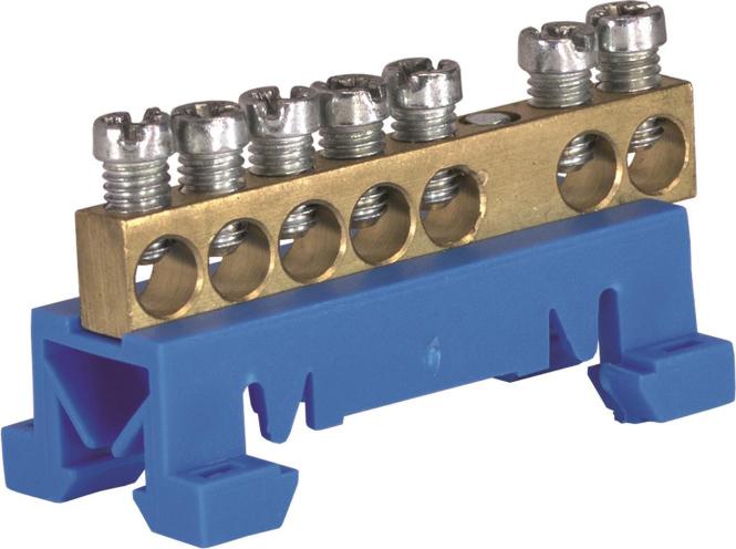 Produktbild FTG Friedrich Göhringer Nullleiterklemme 7x10qmm 870N/7 blau ABB SZ-N6/3 AEG LK/N7
