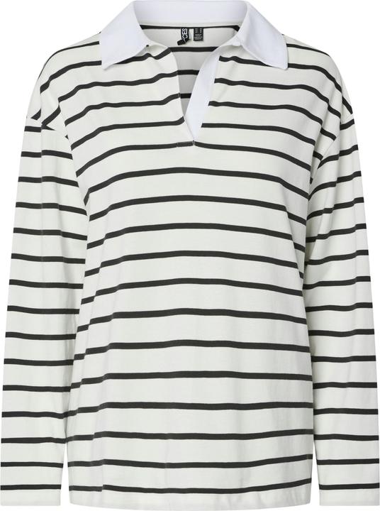 Pieces PCNAJA Langarm-Poloshirt