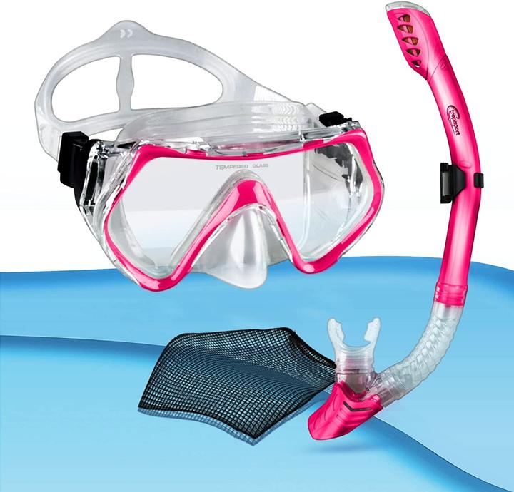 Tropisport Kids-Premium Set de plongée complet - avec tuba et masque (Incl. sans casse)