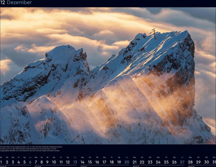 Actual product image Faszinierende Alpen - Wandkalender 2026 (60 x 45 cm, Hardcover, German)
