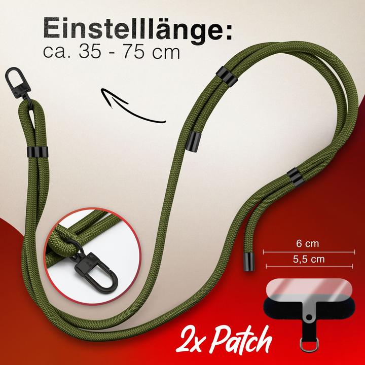 Produktbild Nalia HoldMe Lanyard Handykette - Universal Trageband für Smartphones - Verstellbar, Soft & Elastisch