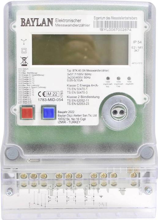 Counttec Elektronischer Messwandlerzähler für das Zählerkreuz