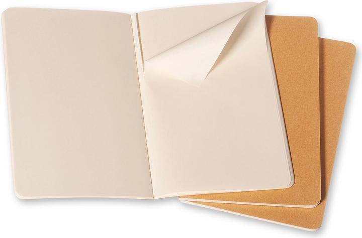 Produktbild Moleskine Cahier Large 3er-Set (130 x 210 mm, Blanko, Weicher Einband)