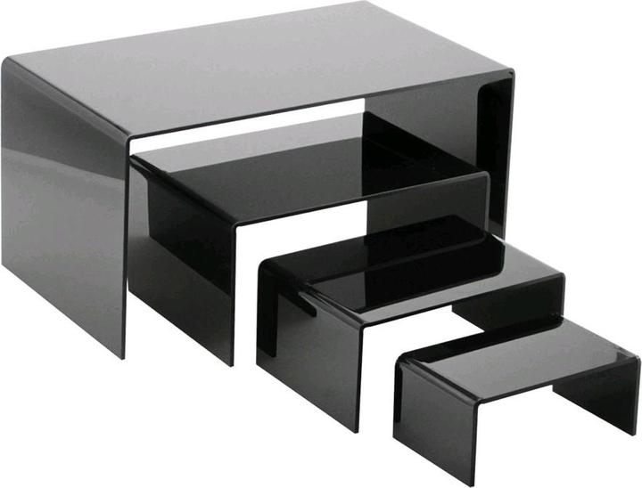 Actual product image Safe Presentation bridge made of black acrylic glass190x125x85mm