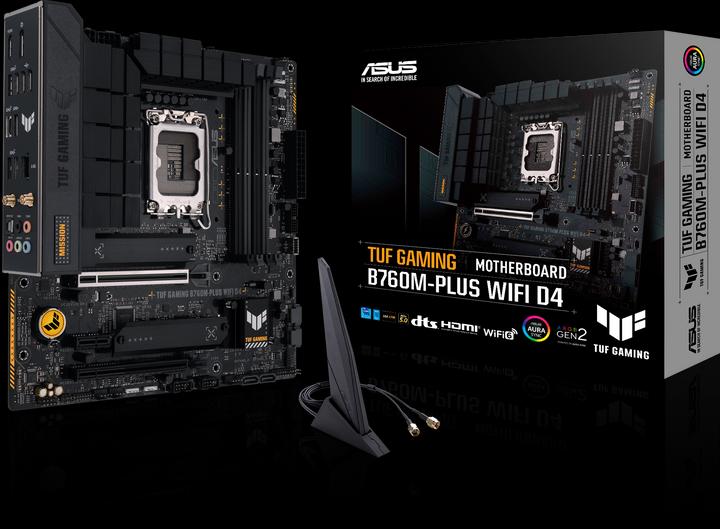 Actual product image ASUS TUF GAMING B760M-PLUS WIFI D4 (LGA 1700, Intel B760, mATX)